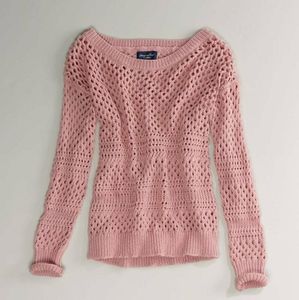 AE Open Knit Shimmer Sweater